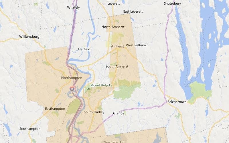 Amherst Massachusetts USDA Map
