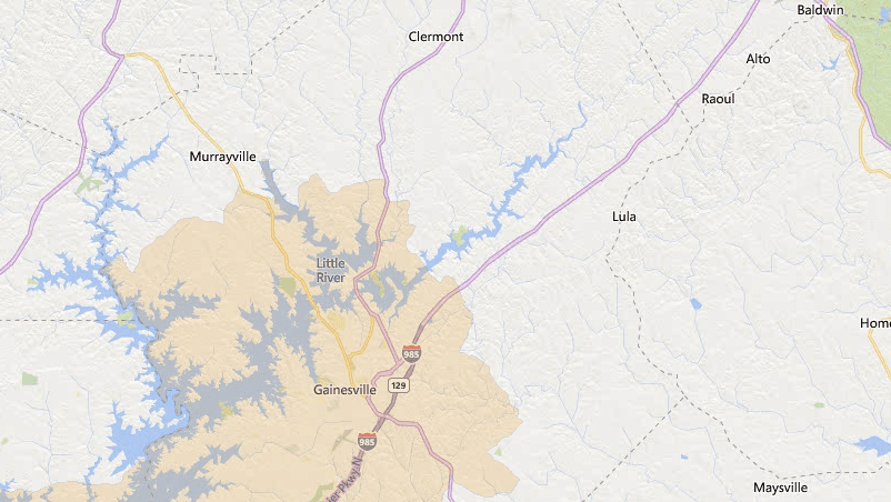 Gainesville Georgia USDA Map
