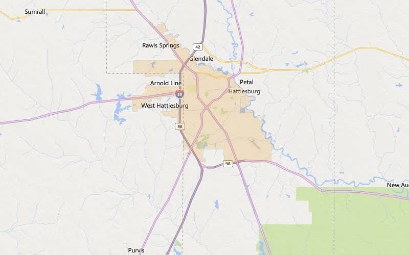 Hattiesburg Mississippi USDA home loan eligible areas