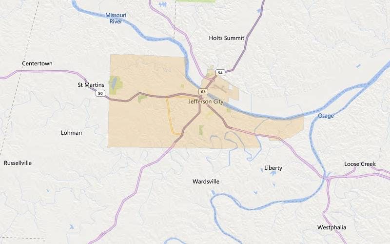 Jefferson City Missouri USDA Home Loan Eligible Areas