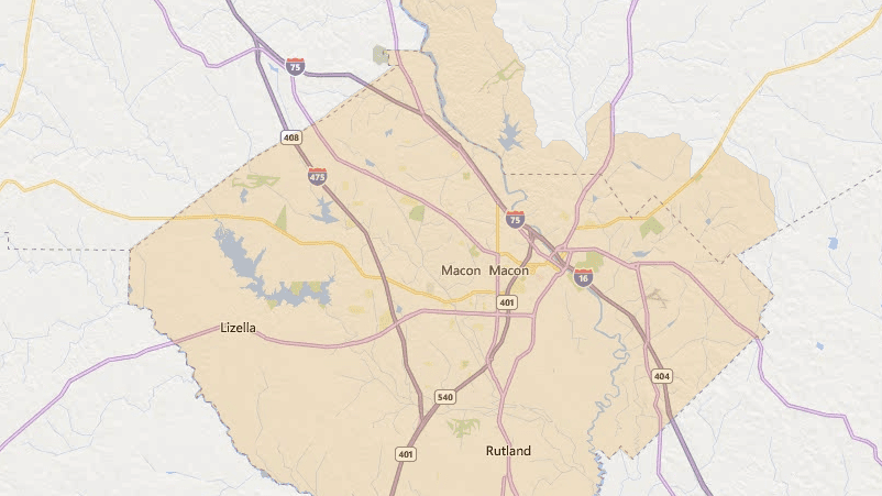 Macon Georgia USDA Map