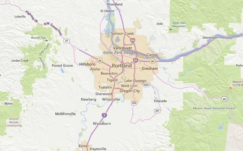 Portland Oregon USDA home loan eligible areas