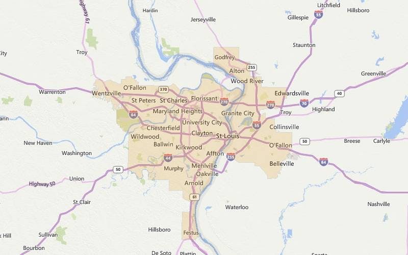 St Louis Missouri USDA Map