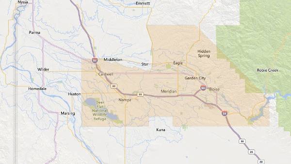 Boise USDA eligible areas