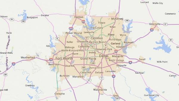 Dallas Fort Worth USDA eligible areas