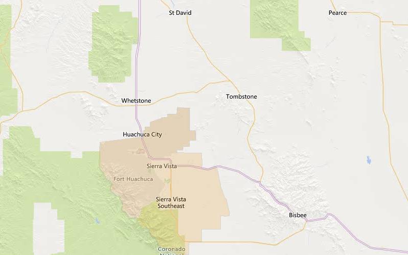 Sierra Vista Arizona USDA home loan eligible areas