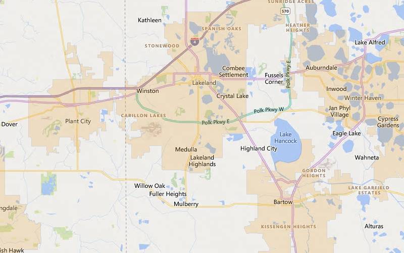 Lakeland Florida USDA Home Loan Eligible Areas