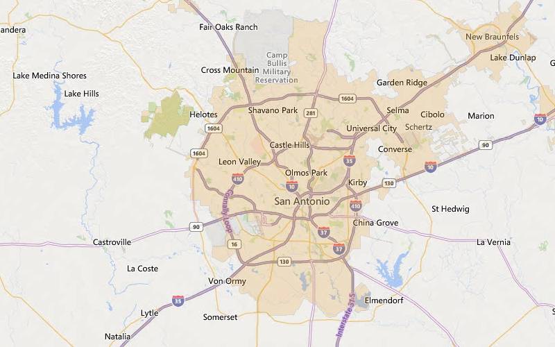 San Antonio Texas USDA Home Loan Eligible Areas