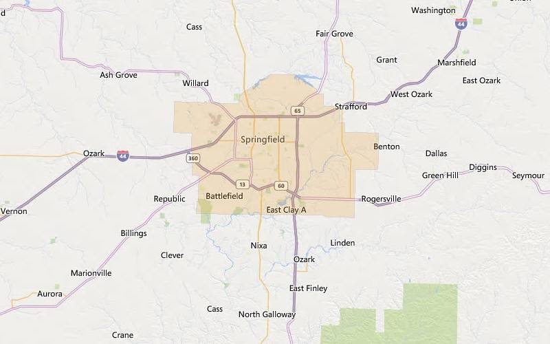 Springfield Missouri USDA home loan eligible areas2