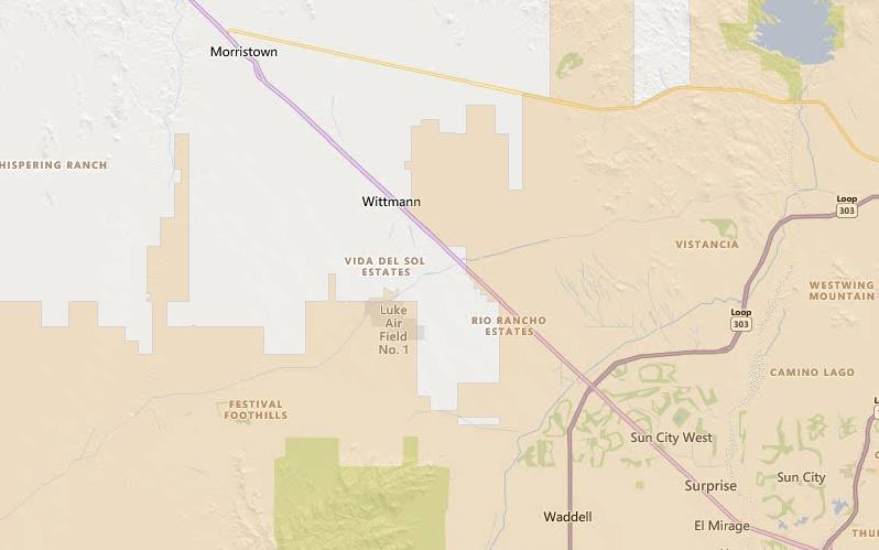 Surprise Arizona USDA home loan eligible areas