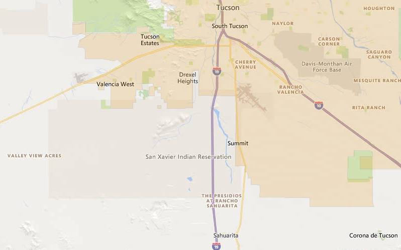Tucson Arizona USDA home loan eligible areas