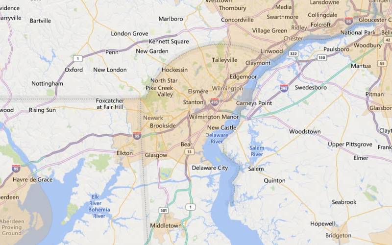 Wilmington Delaware USDA home loan eligible areas