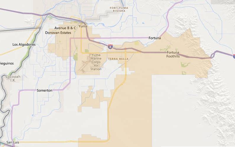 Yuma Arizona USDA home loan eligible areas